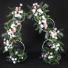 Romantic Wedding Arch Party Backdrop Stand Elegant White Metal Frame Flower Rack