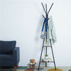181cm Industrial Style Coat Rack Stand Hall Tree Free Standing with 2 Shelves