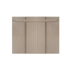 Wall Mounted TV Back Panel Floating Media Centre Unit Shelf Matt Grey Extendable
