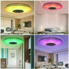 Dimmable 36/60W RGB LED Ceiling Light Bluetooth Music Speaker Lamp APP Control