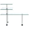 3-Tier Corner Kitchen Shelf Tempered Glass Kitchen Worktop Organiser