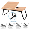 Folding Laptop Table Bed Adjustable Legs Sofa Tray Notebook Stand Computer Desk