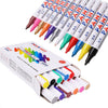 12PCS Acrylic Paint Marker Pens Permanent Art Rock Metal Glass Pebble Waterproof
