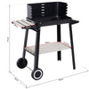 Outsunny Charcoal BBQ Grill Trolley Barbecue Patio Outdoor Garden Heating Smoker