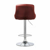 2* Bar Stools PU Faux Leather Swivel Gas Lift Kitchen Breakfast Pub Red