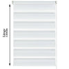Day and Night Zebra/Vision Window Roller Blinds 3 Colours, 7 Sizes, 150cm Drop
