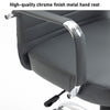 Executive Office Chair Swivel Ribbed High Back Leather Chair Computer Desk Chair