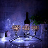 Silver 3 Arms Crystal Tea Light Candle Holders Centerpieces Table Candelabras UK