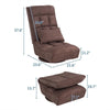 Folding Floor Sofa Chair Adjustable Lazy Sofa Sleeper Couch Recliner
