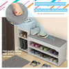 Modern Shoe Bench Stool Fashion Sofa Bench Change Shoe Storage Shoe Rack W/Drawe