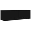 TV Cabinet TV Stand Unit Wall Mounted Floating Cupboard 2 Compartments Furniture