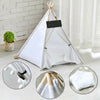 Large Foldaway Pet Teepee Tent Cat Bed Dog House Kennel Washable Cushion Pyramid
