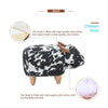 Cow Shape Animal Stool Ottomans Footstool Lint Gift Child Kids Adult