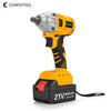 Brushless Cordless Impact Wrench & 4 Sockets / Charger/21V 6.0Ah Li-Ion Battery