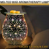 Electric Fragrance Lamp Wax Melt Warmer 3D Aroma Oil Burner Diffuser Glass Gift
