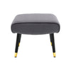 NEW Velvet Seat Footrest Pouffe Footstool Stool Padded Ottoman Sofa Bench Chair