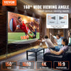 VEVOR Projector Screen with Stand 150 inch 16:9 4K 1080 HD Movie Screen Tripods