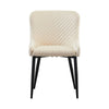 2X Velvet Dining Chairs Diamond Seat Padded Kitchen Dining room Chairs CLIPOP