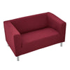 2 / 3 Seater Linen Fabric Sofa Armchair Settee Couch Metal Leg Living Room