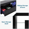 TV Unit Cabinet Stand Shelf Table LED Backlight Storage Drawer 130*45*35cm