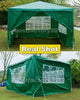 Gazebo Party Tent Marquee 3x3m Waterproof PVC Garden PE Outdoor Wedding Canopy