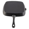 Cast Iron Steak Frying Pan Food Meals Gas Induction Cooker Cooking Kitchen 24cm
