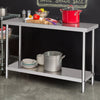 High Quality Kitchen Table Worktop Work Bench Catering Backplash Stainless Steel