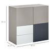 Sideboard Storage Cabinet Hallway Floor Standing Cupboard Cube with Drawers