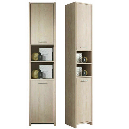 Modern Bathroom Cupboard Tall Cabinet Large Tallboy Home Storage Unit Furniture