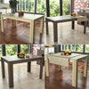 Medina Dining Table 4 6 Seater Rectangular Wooden MDF Kitchen Home Furniture