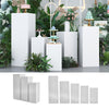 Large Plinth Cylinder Dessert Pedestal Wedding Cake Flower Display Stand White