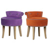Scrollback Velvet Button Dressing Table Chair Vanity Stool Piano Stools Bedroom