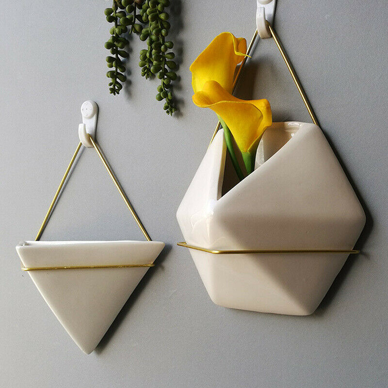 Flower Plant Pot Indoor Outdoor Garden Wall Fence Hanging Planter Box Pot Basket