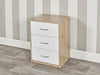 3 Drawer Wooden Bedroom Bedside Cabinet Furniture Storage Nightstand Side Table