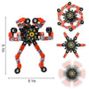 4 PCS Deformable Fingertip Spin Top Fidget Spinner Transformable Robot Gyro Toy