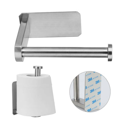 Toilet Tissue Holder Roll Papers Stand Dispensers Wall Mounted Silver Home