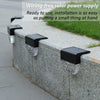 4PCS LED Solar Fence Lights Floor Decking for Outdoor Garden Path Warm White/RGB