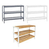 3 Tier Wooden Bamboo Shoe Rack Storage Holder Stand Shelf Organiser Unit