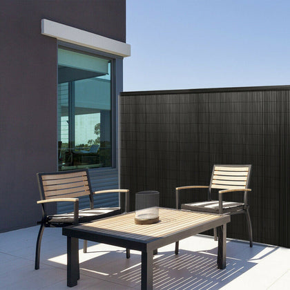 3/5M Privacy Garden Fence Panel Bamboo Balcony Protection Shade ScreenPatio Grey