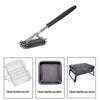 Barbecue BBQ Oven Grill Cleaning Brush Scraper Stainless Steel Bristle Cleaner