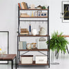 5 Tier Wooden Shelving Unit Storage Shelf Cabinet for Kitchen Living Room Garage
