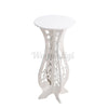 UK White Round Coffee Tea Side End Tables Rack Stand Modern Furniture Room Decor