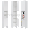 White Bathroom Cabinet Tall Cupboard Furniture Large Tall Storage Unit Home UK