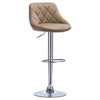 1xBar Stool Bar Chair Adjustable Breakfast Kitchen Stool Leather Swivel Gas Lift
