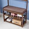 Industrial Hall Tree Hat and Coat Stand Hallway Wooden Shoe Rack Bench & Hooks