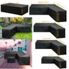 Waterproof Rattan Corner Furniture Cover Garden Outdoor Sofa Protect L Shape UK!