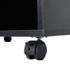 Printer Stand Moveable Filing Cabinet with Storage Shelves Wheels Wood Side Desk