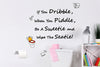 Toilet Riddle English, Wall Stickers, Home decoration, Decals, DIY Art, Quotes