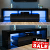 Entertainment Unit TV Cabinet Stand High Gloss Doors 160cm with LED Lights