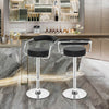 2pc Bar Stools Faux Leather Breakfast Swivel Kitchen living room Gas Lift Chairs